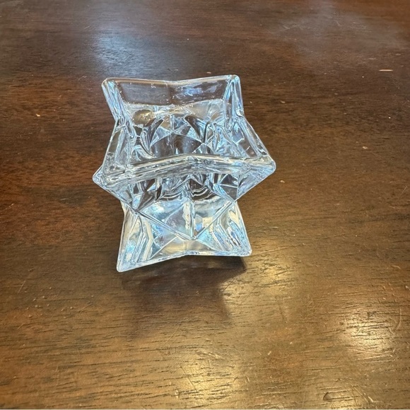 Michael C. Fina Fifth Avenue 24% Lead Crystal Star Candle Holder Vintage - Picture 4 of 14